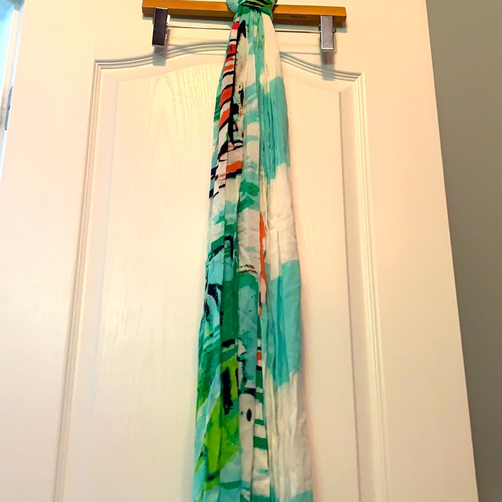 Crown and Ivy Scarf with Tassels, one size
